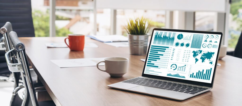 Financial data dashboard comparing multiple stock charts