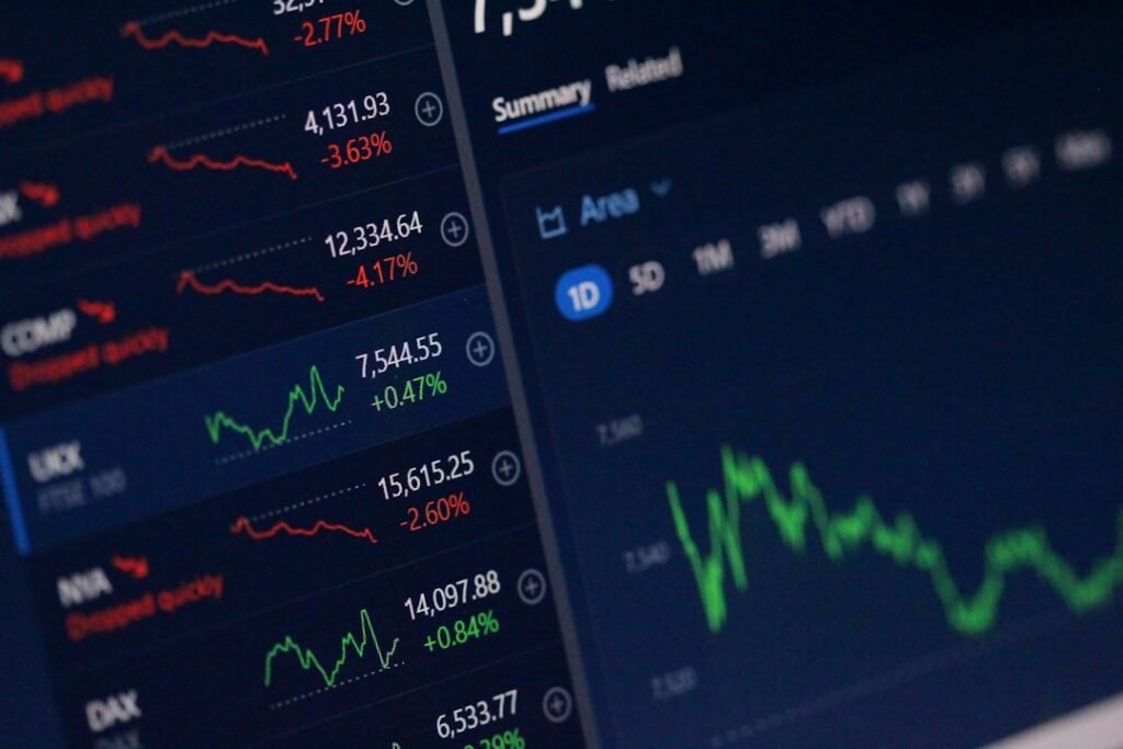 stock falls after good earnings investor analyzing earnings report