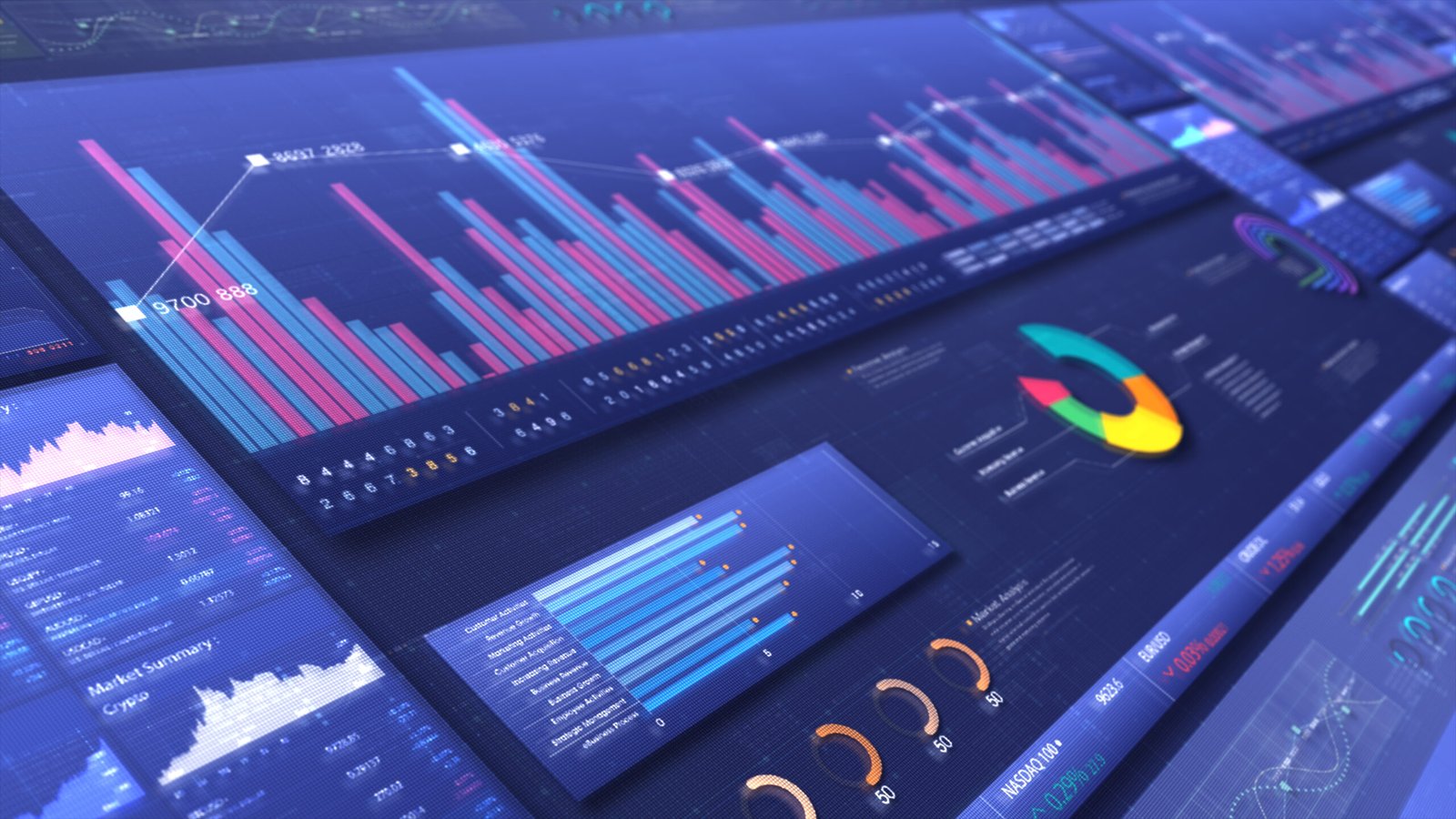 TipRanks vs TradingView comparison shown on animated financial data monitor