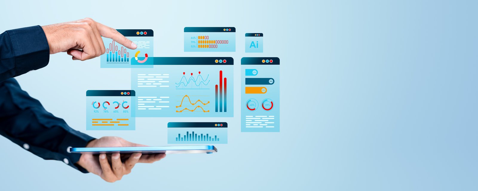 Best stock screeners: interactive data analysis dashboard on tablet